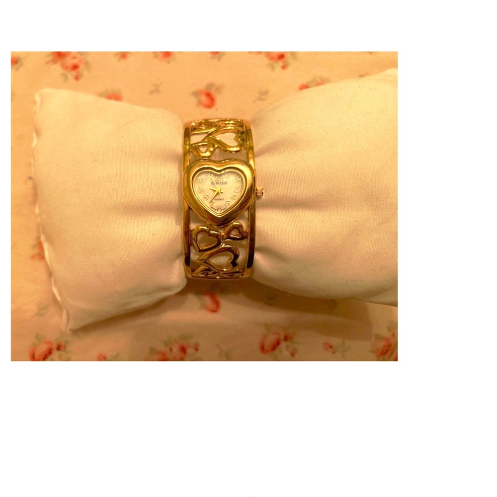 Vintage Heart Kessaris Watch Bracelet 19cm